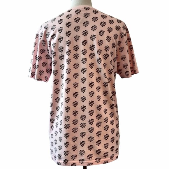 Anti Social Social Club Unisex Pink All Over You Logo Crew Neck T-Shirt Top S - Picture 4 of 8